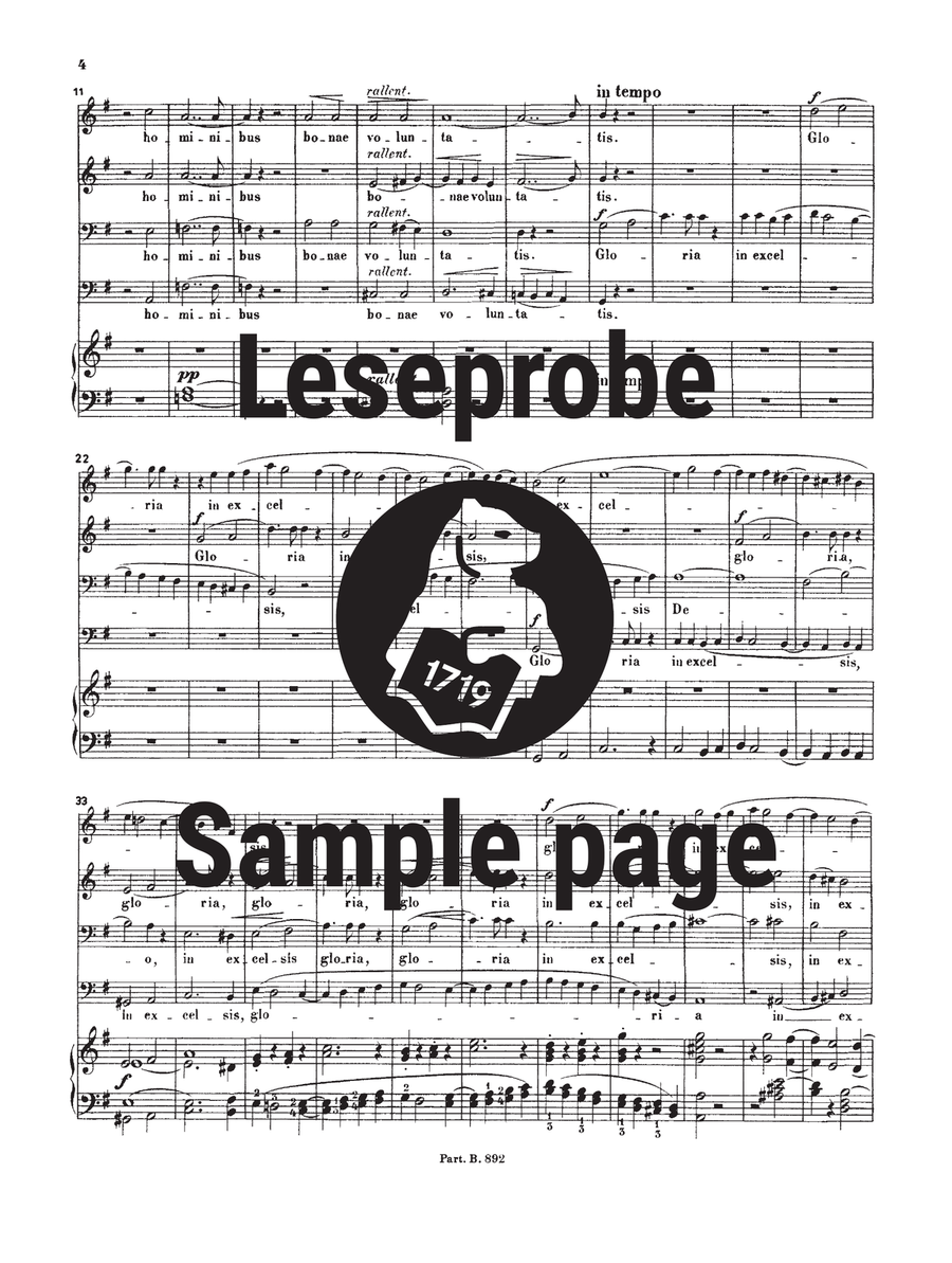Missa in C minor Missa in C minor TTBB scores gallery preview page 5