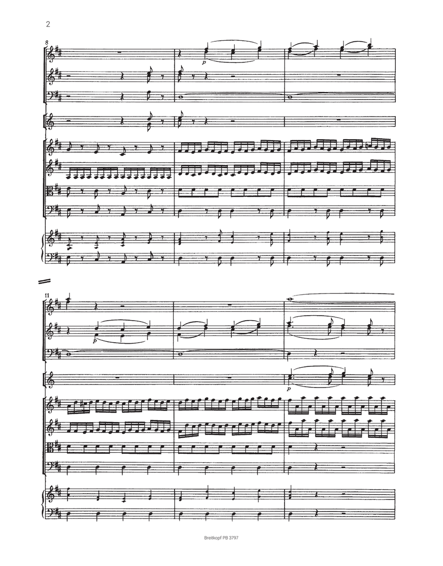 Sinfonia (Overture) in D major Op. 18/6 Orchestra scores gallery preview page 3