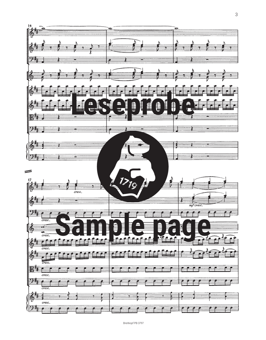 Sinfonia (Overture) in D major Op. 18/6 Orchestra scores gallery preview page 4