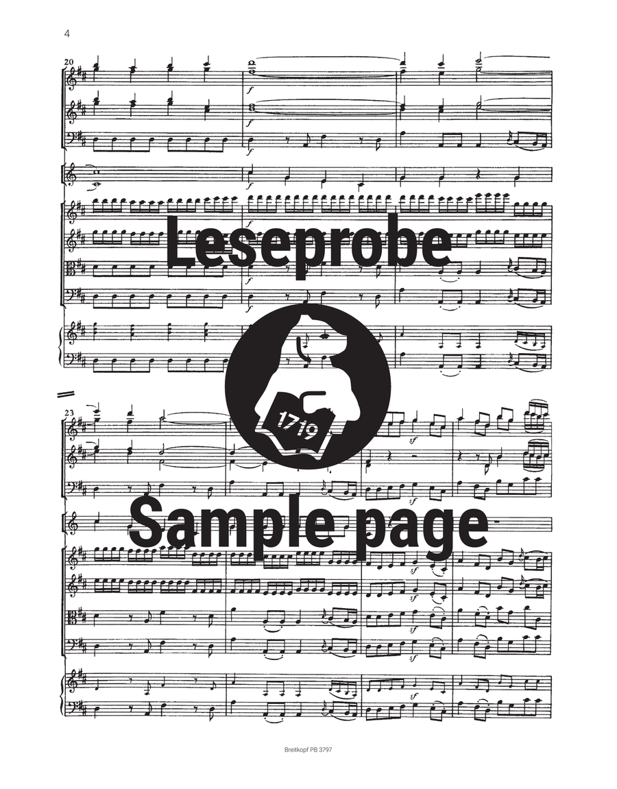 Sinfonia (Overture) in D major Op. 18/6 Orchestra scores gallery preview page 5