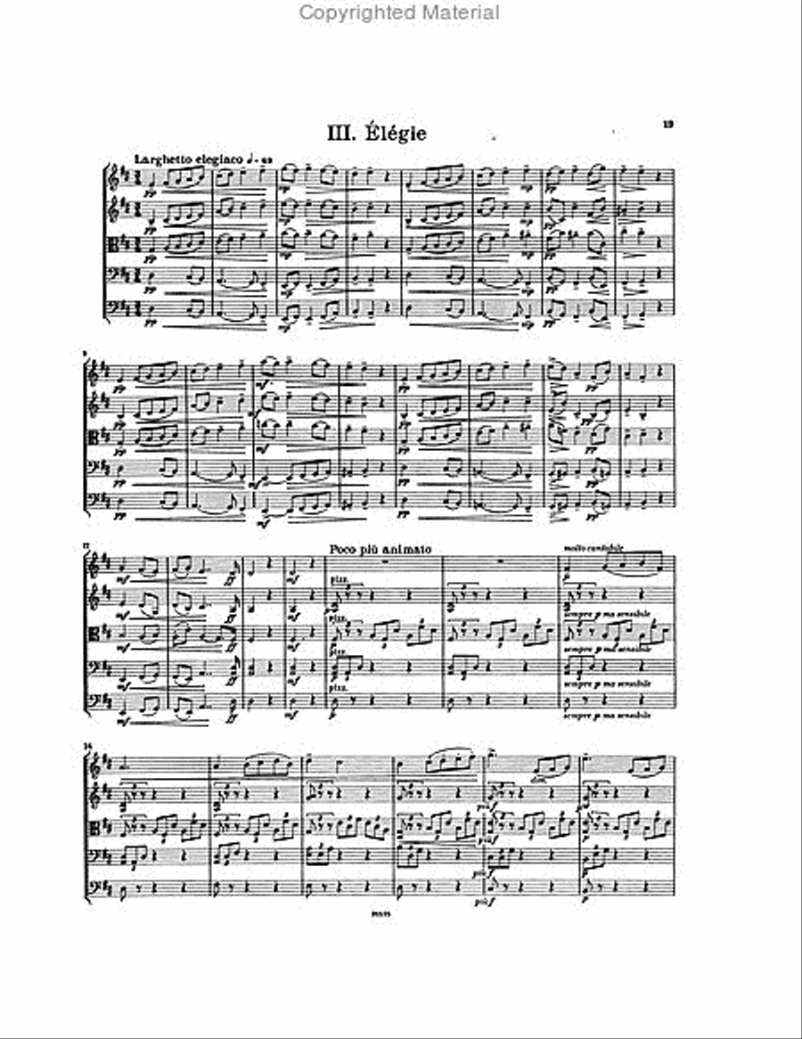 Serenade in C major Op. 48 String Orchestra scores gallery preview page 4