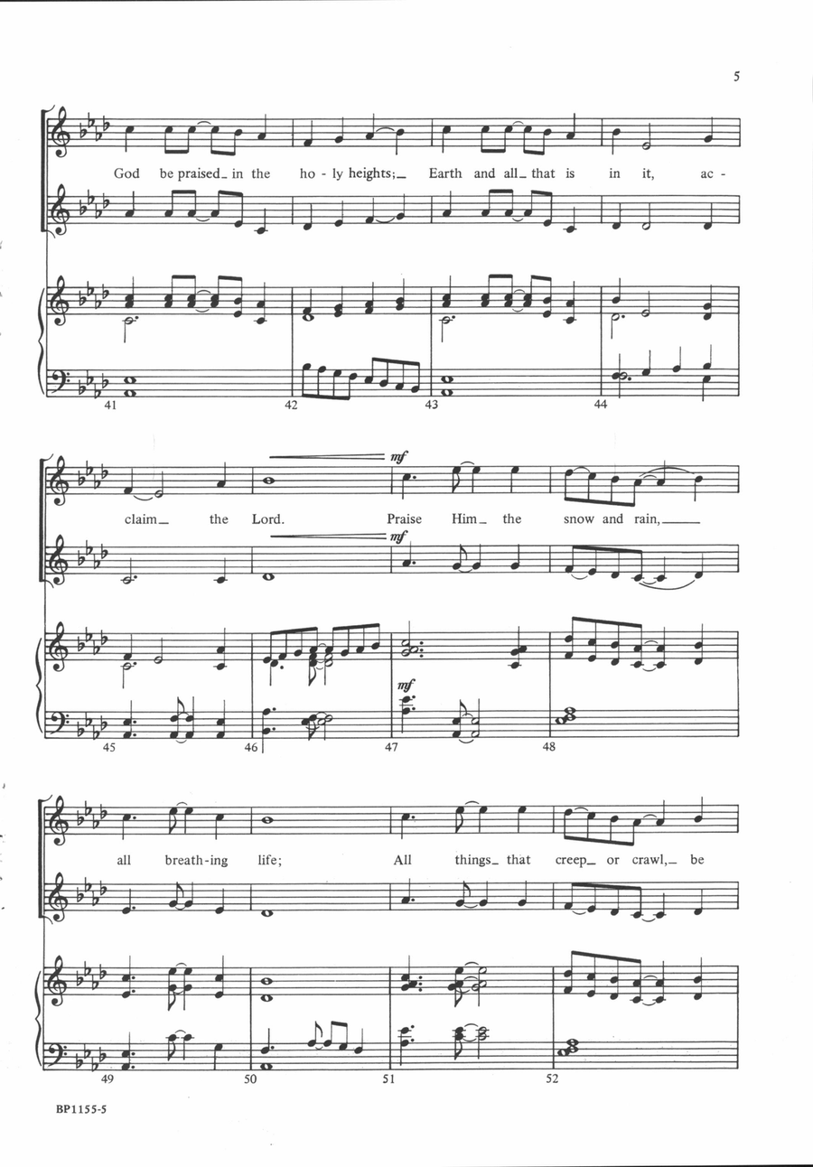 Clap Hands, Be Glad! Clap Hands, Be Glad! 2-Part scores gallery preview page 5