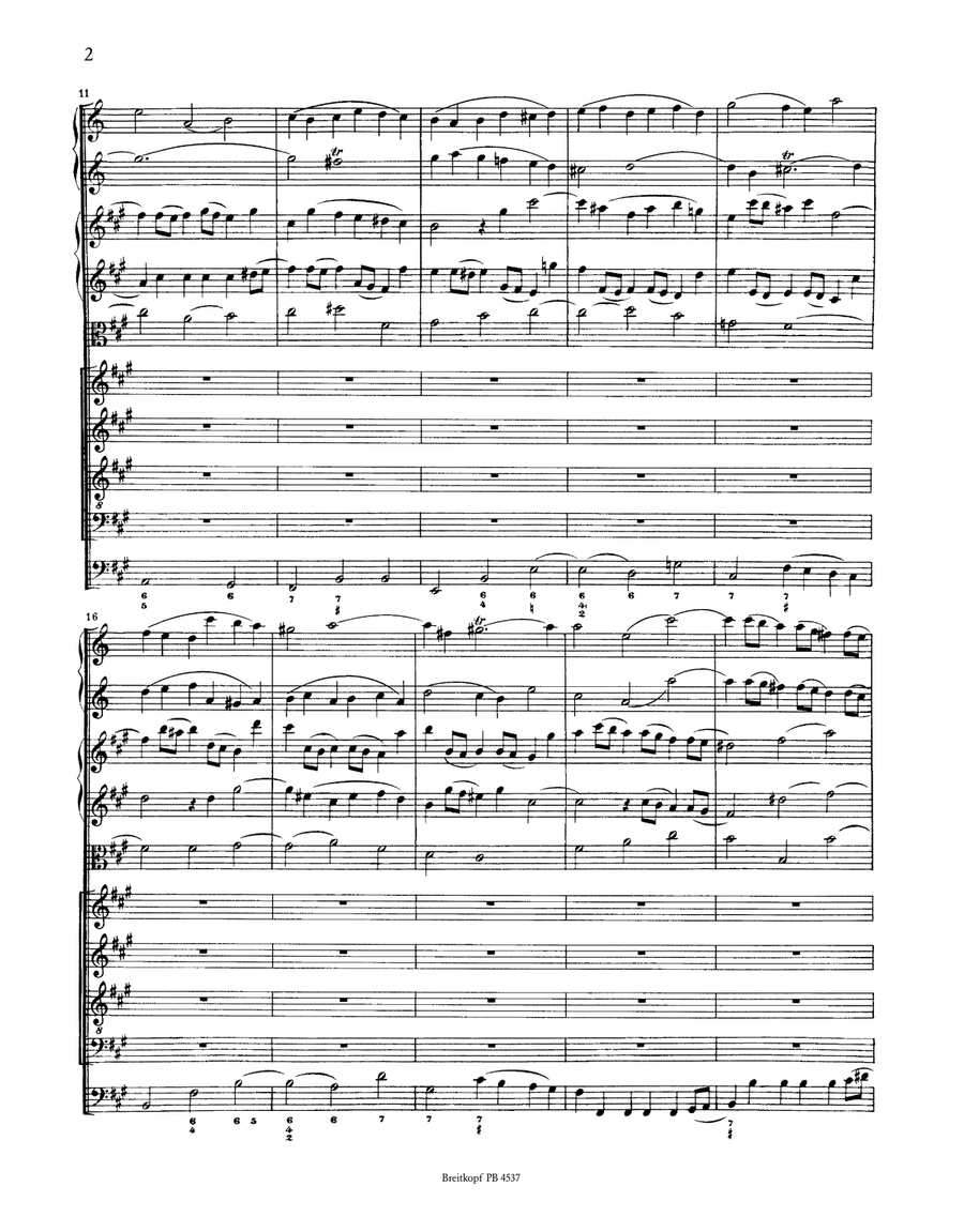 Cantata BWV 37 “He that believeth and baptized is” 4-Part scores gallery preview page 3