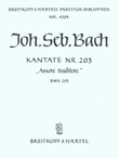 Cantata BWV 203 “Amore traditore”
