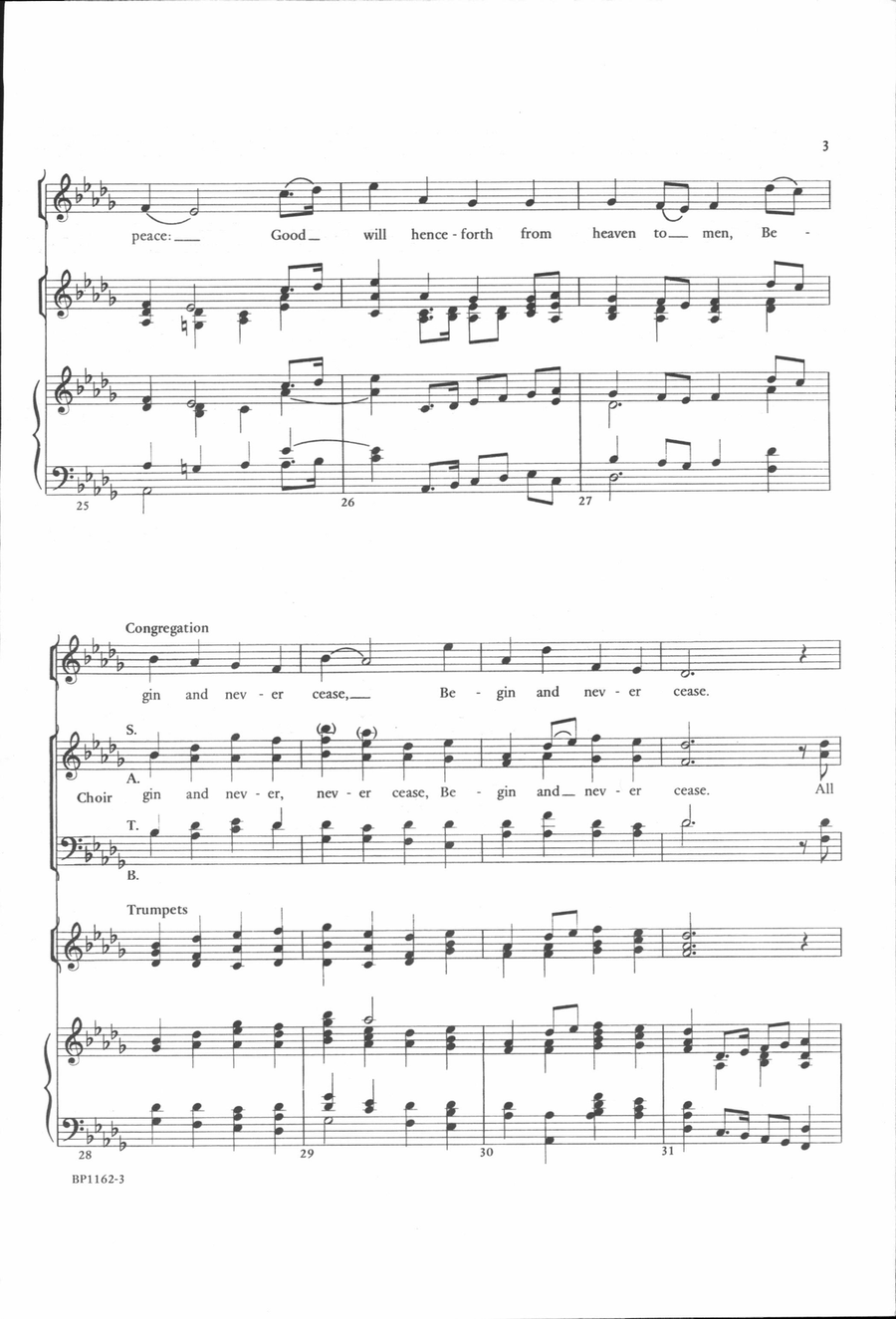 While Shepherds Watched Their Flocks By Night - Beck 4-Part scores gallery preview page 4