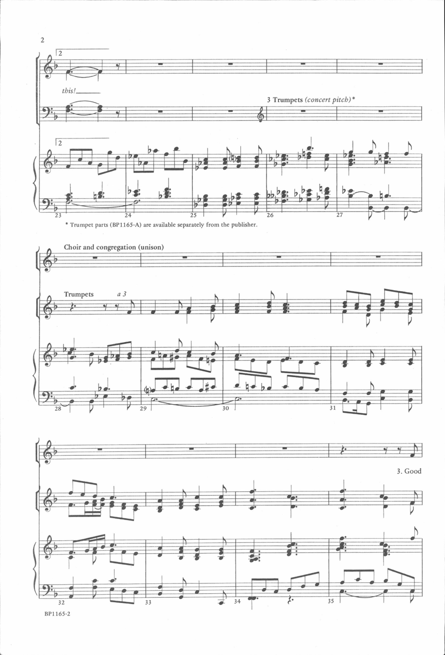 Good Christian Men, Rejoice - Beck 4-Part scores gallery preview page 3
