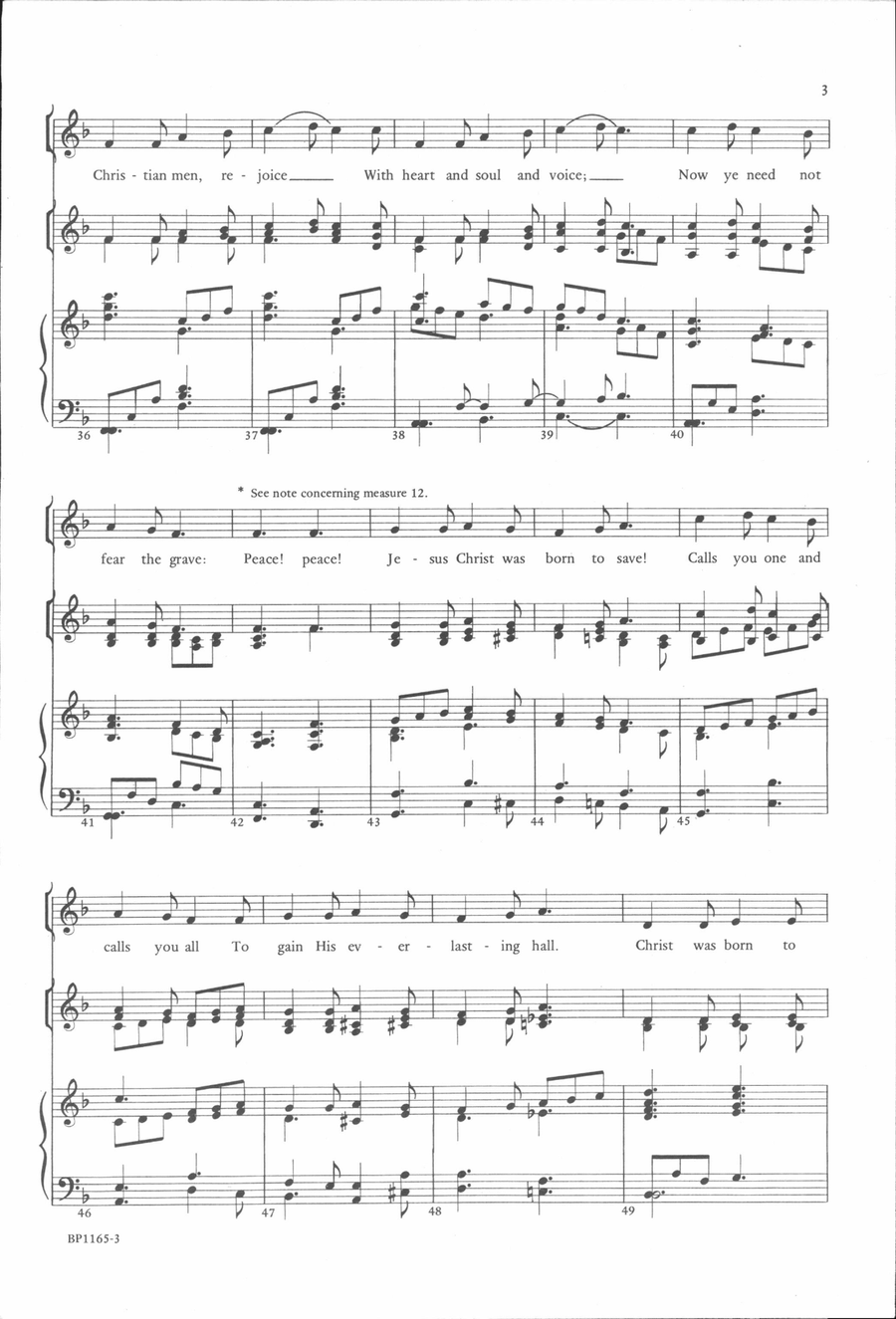 Good Christian Men, Rejoice - Beck 4-Part scores gallery preview page 4