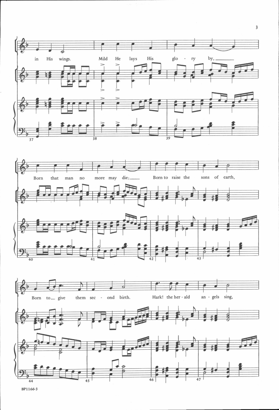 Hark! The Herald Angels Sing - Beck 4-Part scores gallery preview page 4