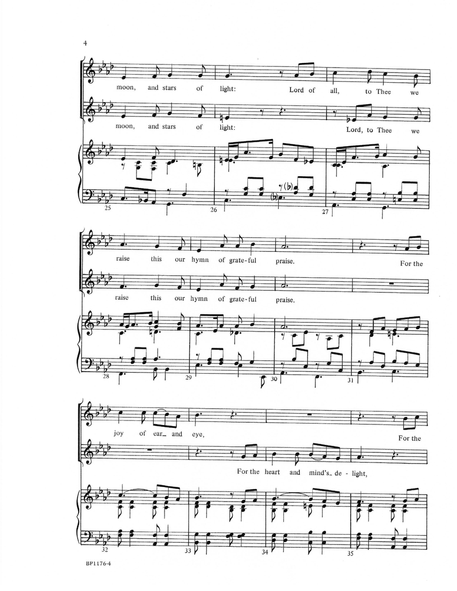 For the Beauty of the Earth - Carter 2-Part scores gallery preview page 4