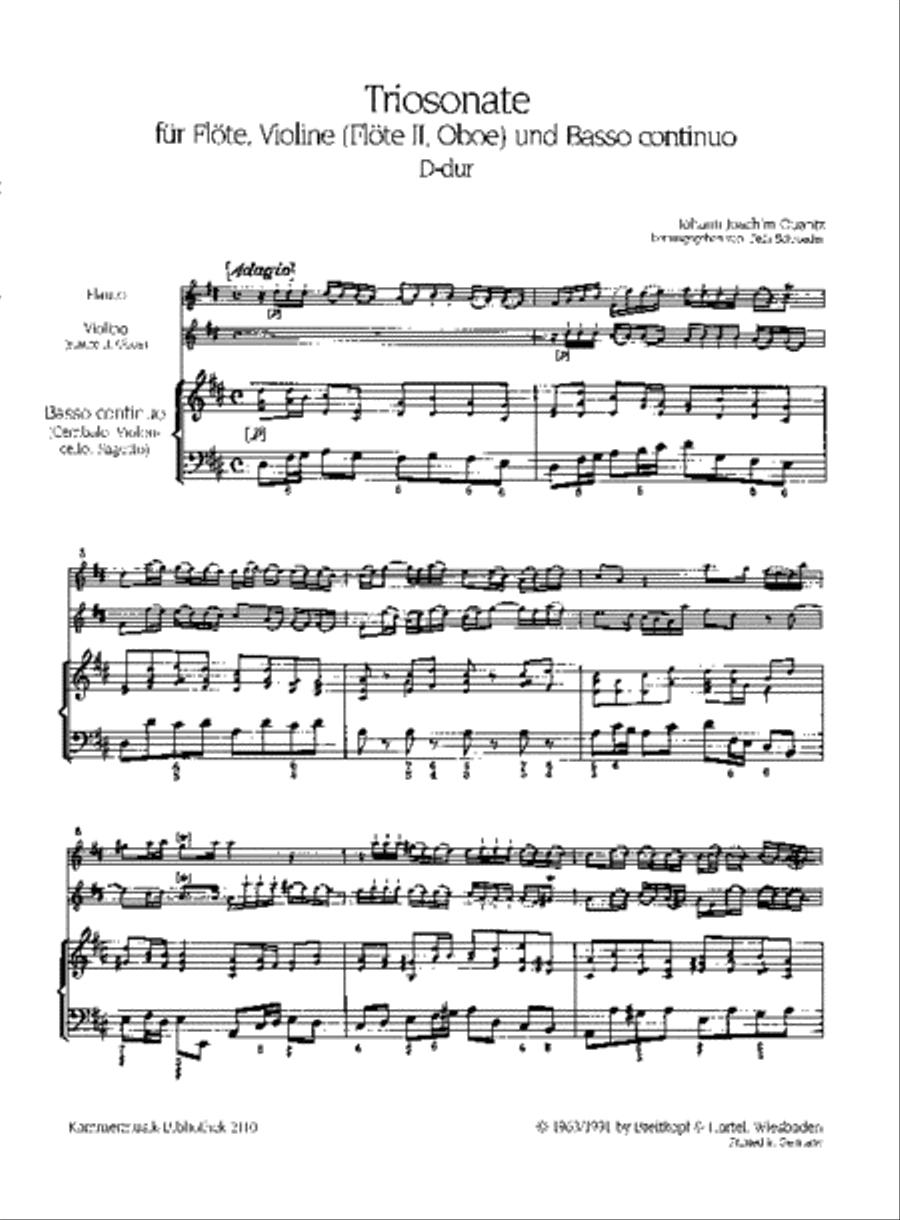 Trio Sonata in D major Score scores gallery preview page 2