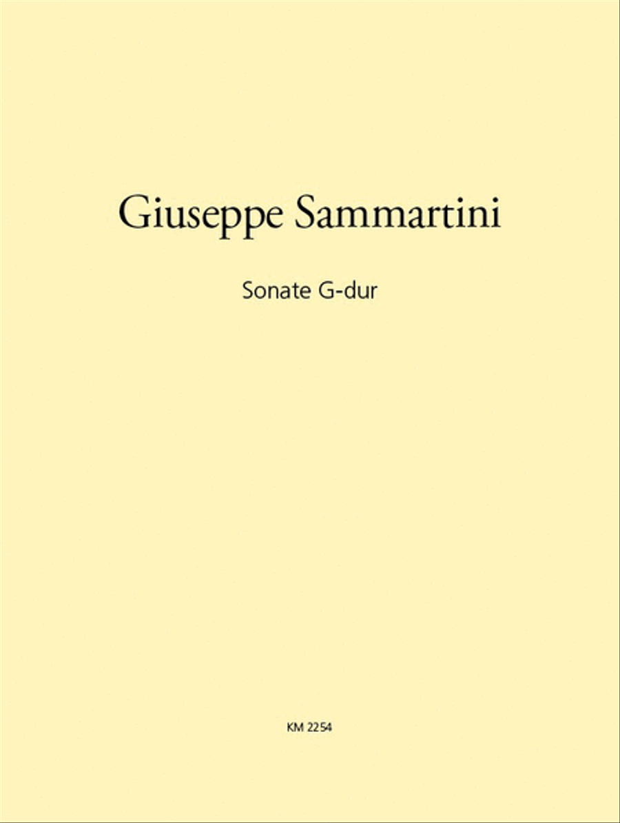 Sonata in G major Score scores gallery preview page 1