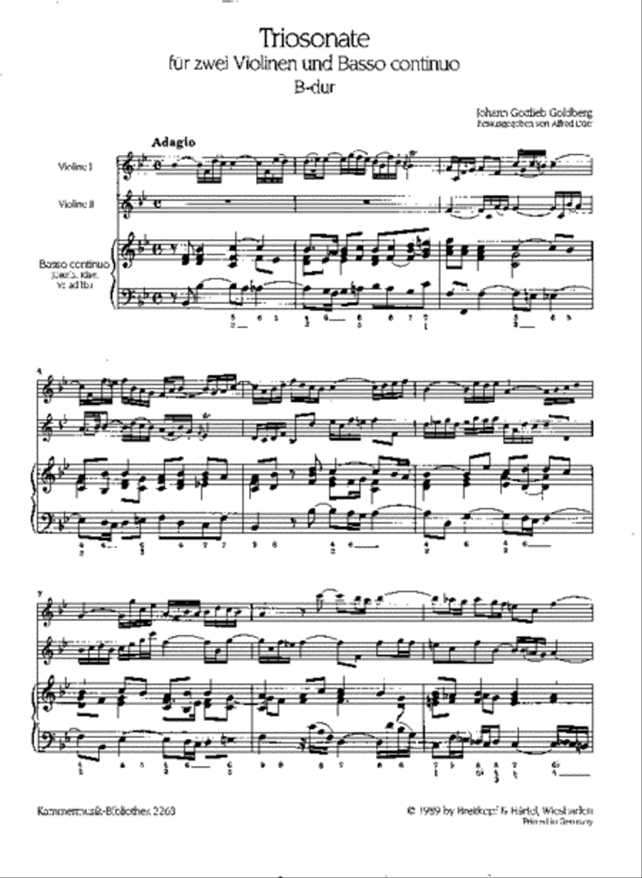 Trio Sonata in Bb major Score scores gallery preview page 2
