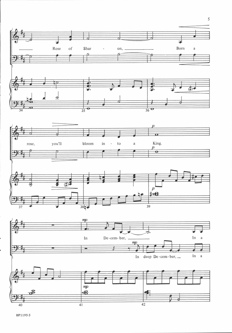 Rose of Sharon 4-Part scores gallery preview page 5