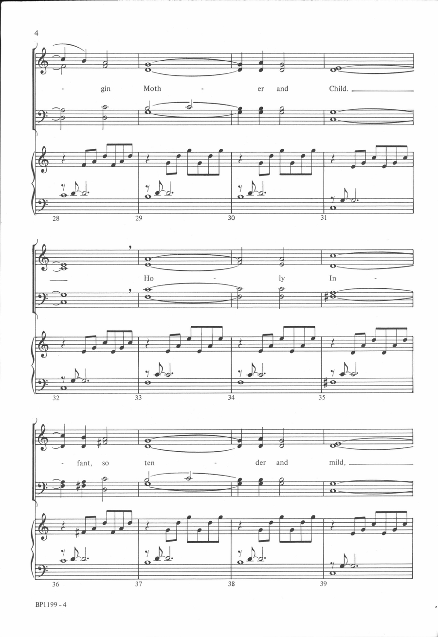Silent Night - Wagner Silent Night - Wagner 4-Part scores gallery preview page 4