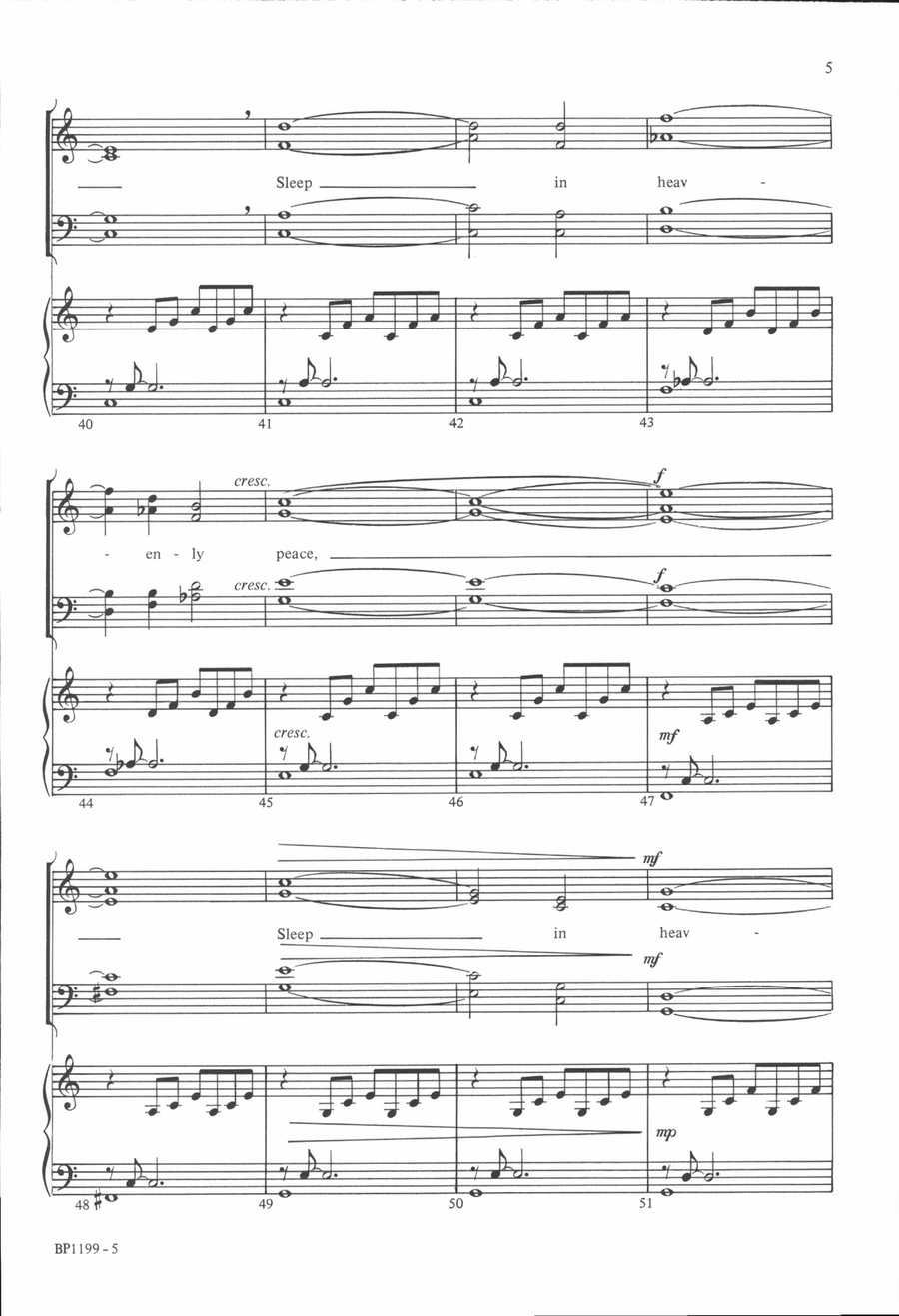 Silent Night - Wagner Silent Night - Wagner 4-Part scores gallery preview page 5