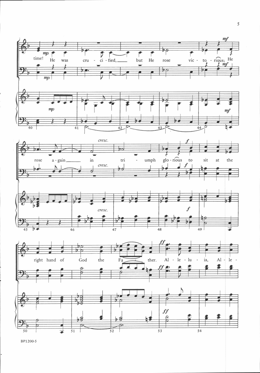 Easter Canticle Easter Canticle 4-Part scores gallery preview page 5