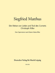 Die Weise von Liebe und Tod des Cornets Christoph Rilke