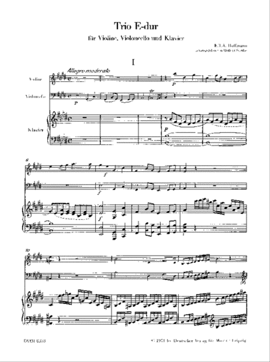 Trio in E major Piano Trio scores gallery preview page 2