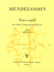 Piano Trio in C minor Op. 66 MWV Q 33