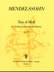 Trio in D minor Op. 49 MWV Q 29