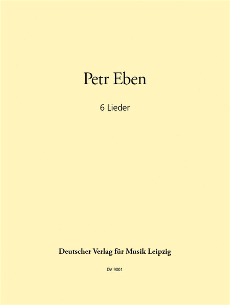 6 Lieder Voice Solo scores gallery preview page 1