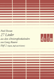 27 Songs from the “Dreistrophenkalender”