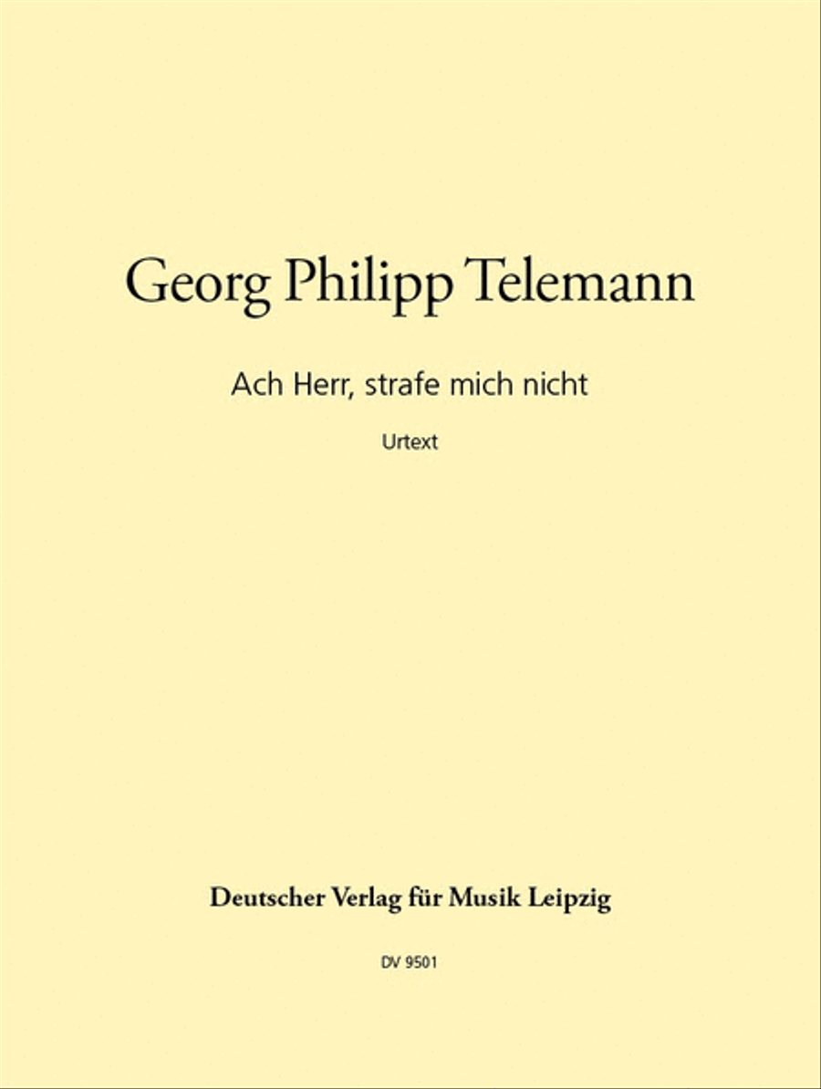 Ach Herr, strafe mich nicht - Psalm 6 Choir scores gallery preview page 1