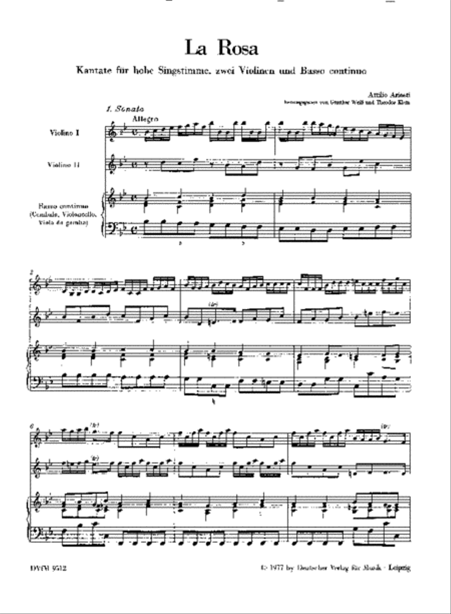 La Rosa - Kantate Voice scores gallery preview page 2