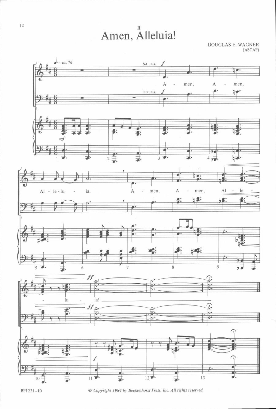 Amen, Alleluia! Amen, Alleluia! 4-Part scores gallery preview page 5