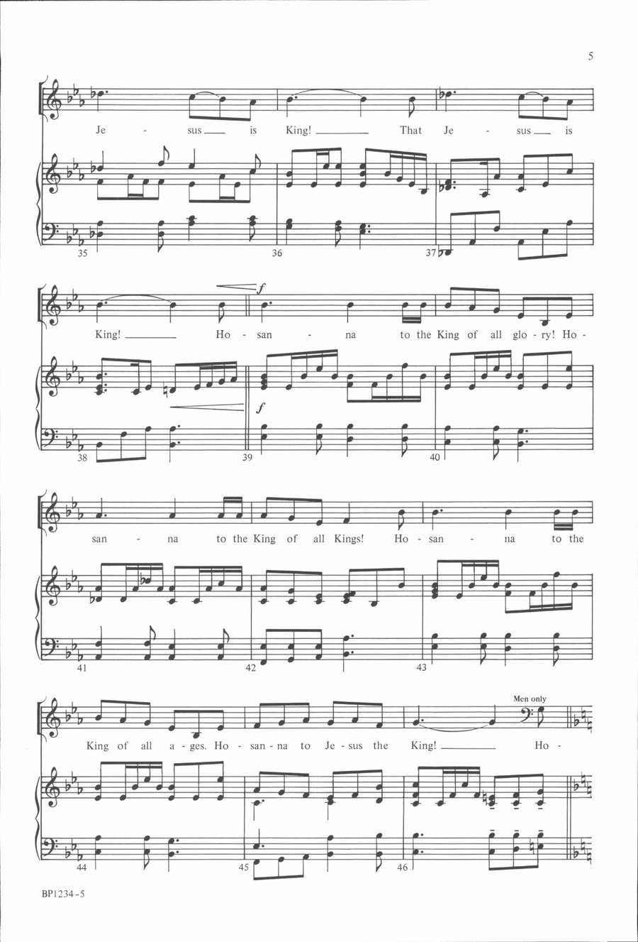 Jesus the King Jesus the King 3-Part scores gallery preview page 5