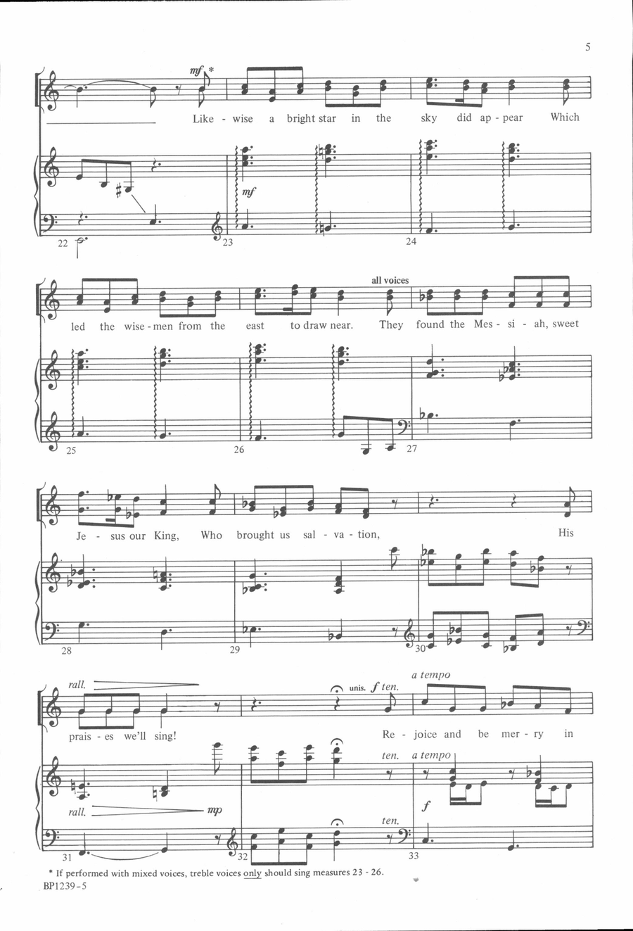 Rejoice and Be Merry by Arnold B. Sherman 2-Part - Sheet Music page 4