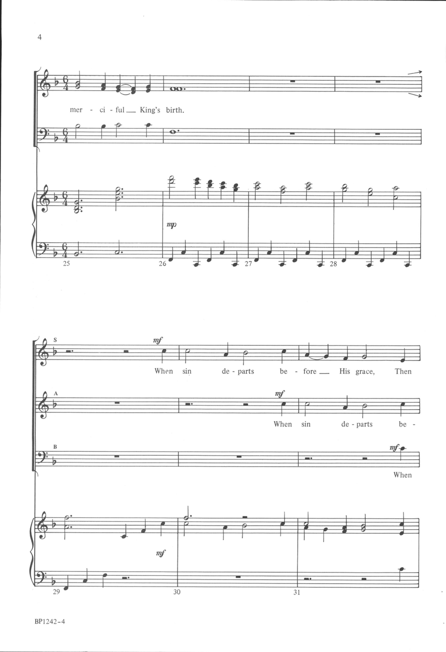 Sussex Carol - Unison, SAB or SA SA scores gallery preview page 4