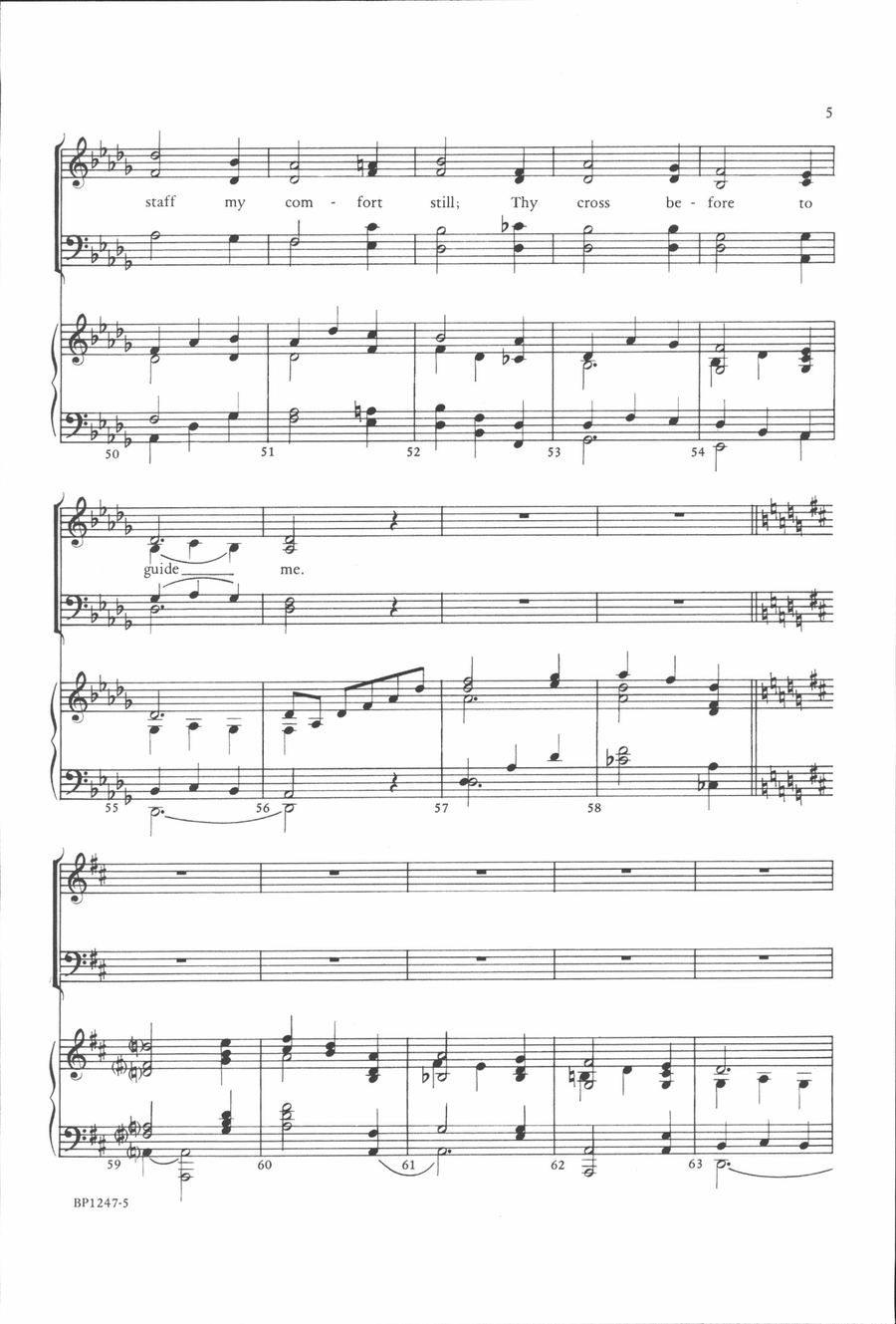 The King of Love My Shepherd Is - Beck 4-Part scores gallery preview page 5