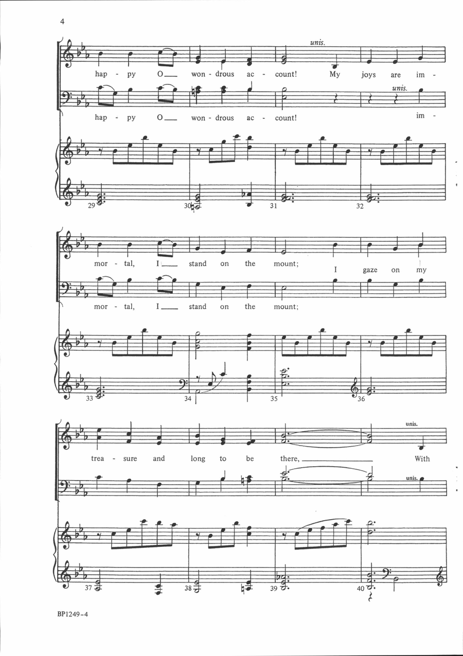 I Love Thee, I Love Thee I Love Thee, I Love Thee 4-Part scores gallery preview page 4