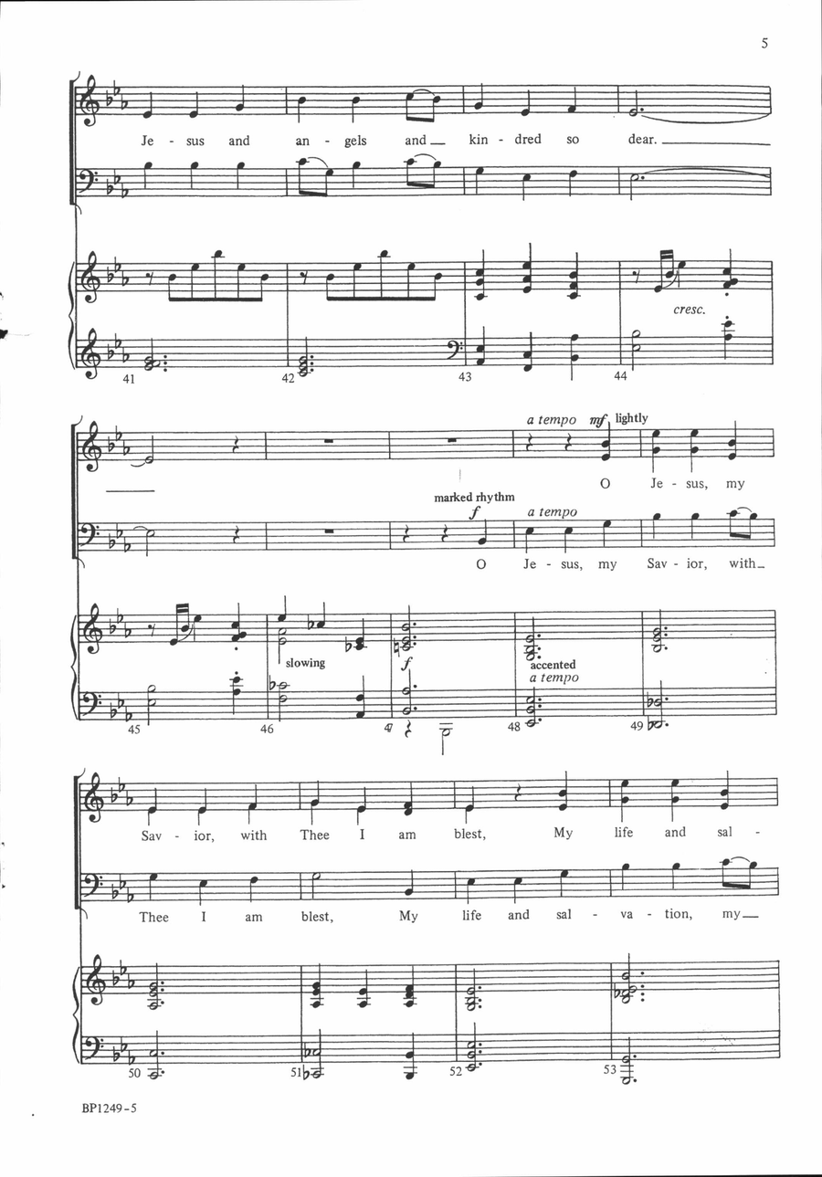 I Love Thee, I Love Thee I Love Thee, I Love Thee 4-Part scores gallery preview page 5