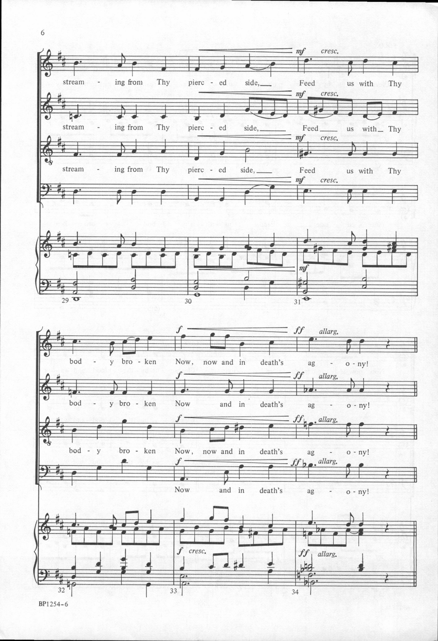 Jesu, Word of God Incarnate 4-Part scores gallery preview page 5