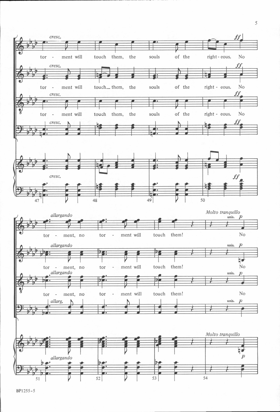 The Souls of the Righteous 4-Part scores gallery preview page 5