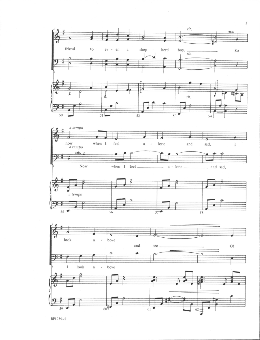 The Littlest Shepherd's Song 4-Part scores gallery preview page 5
