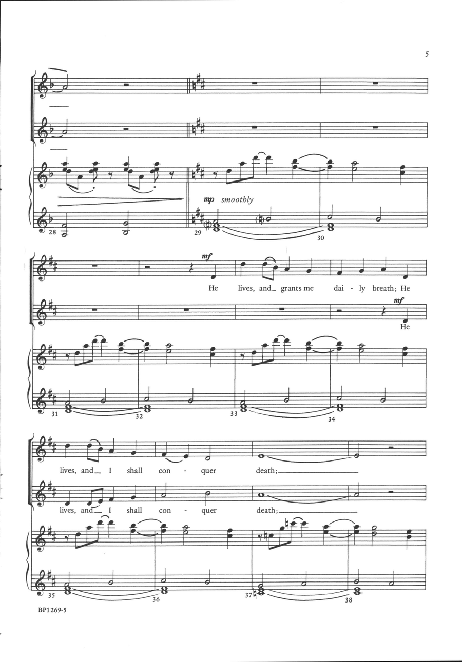 I Know That My Redeemer Lives - Martin 2-Part scores gallery preview page 5