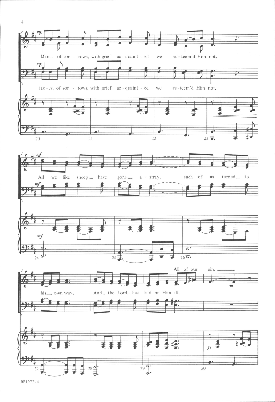 He Was Wounded He Was Wounded 4-Part scores gallery preview page 4