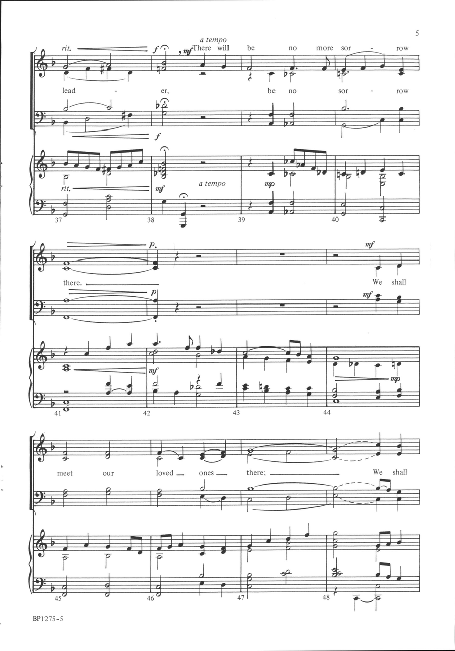Walk Through the Valley in Peace 4-Part scores gallery preview page 5