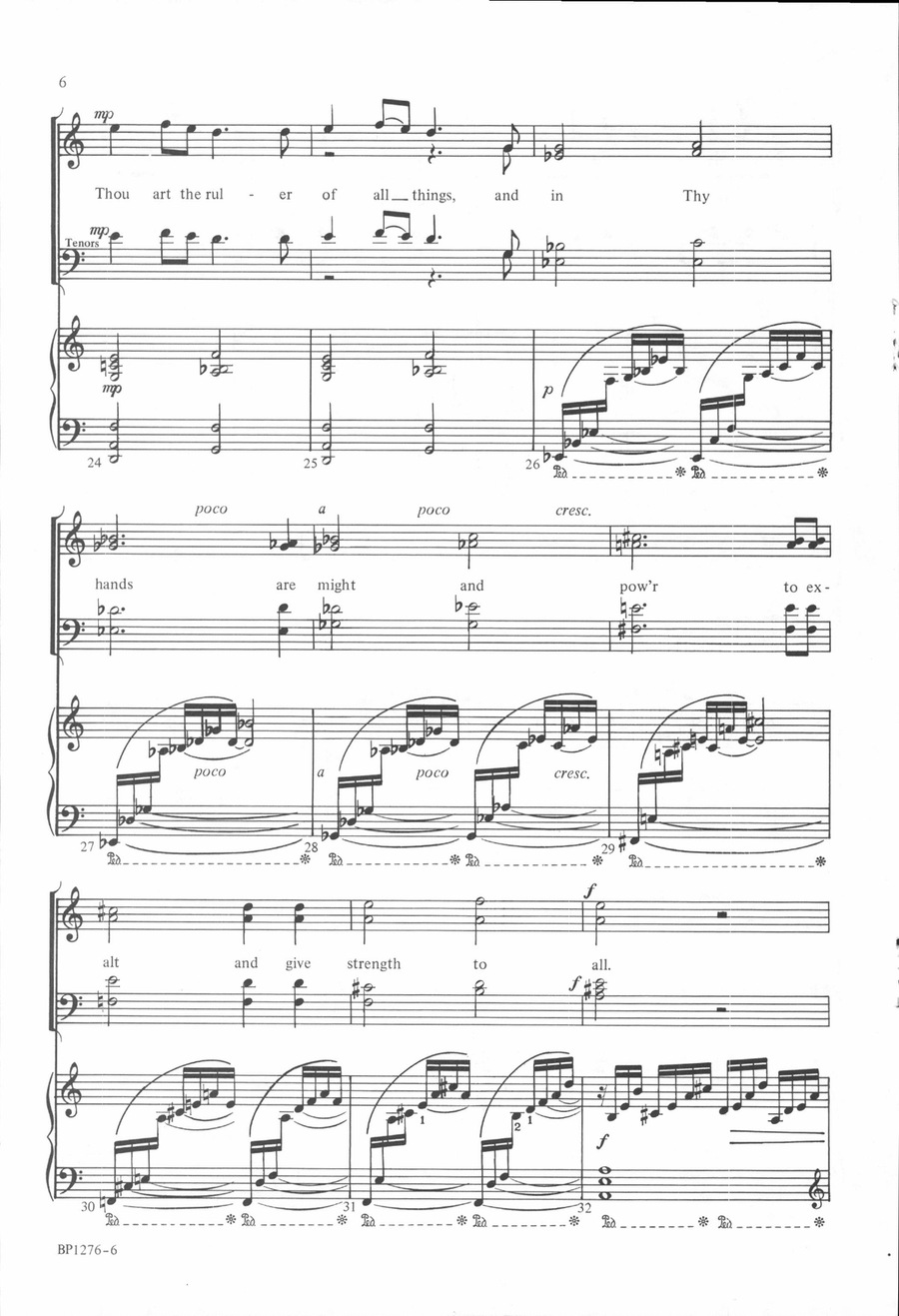 Thine, O Lord Thine, O Lord 4-Part scores gallery preview page 5