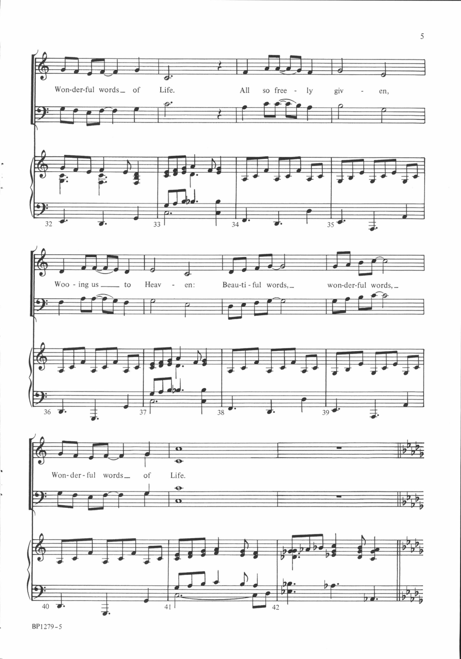 Wonderful Words of Life Wonderful Words of Life 2-Part scores gallery preview page 5