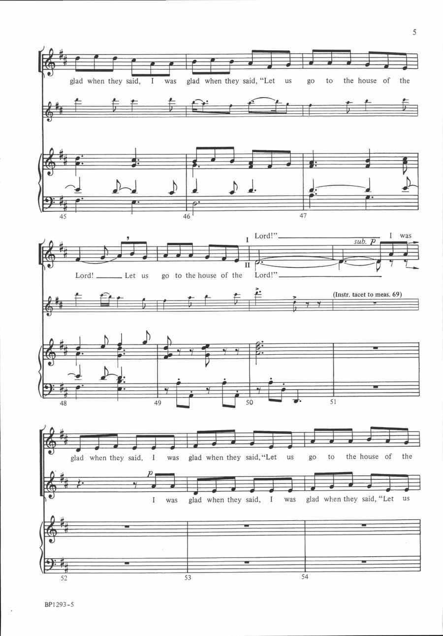 O Jerusalem! O Jerusalem! Unison Choir scores gallery preview page 5