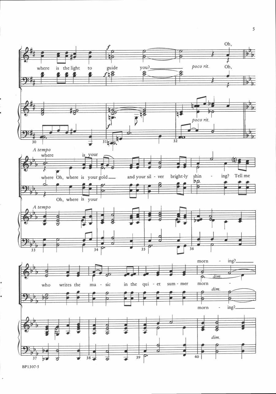 I Know Where I'm Going I Know Where I'm Going 4-Part scores gallery preview page 5
