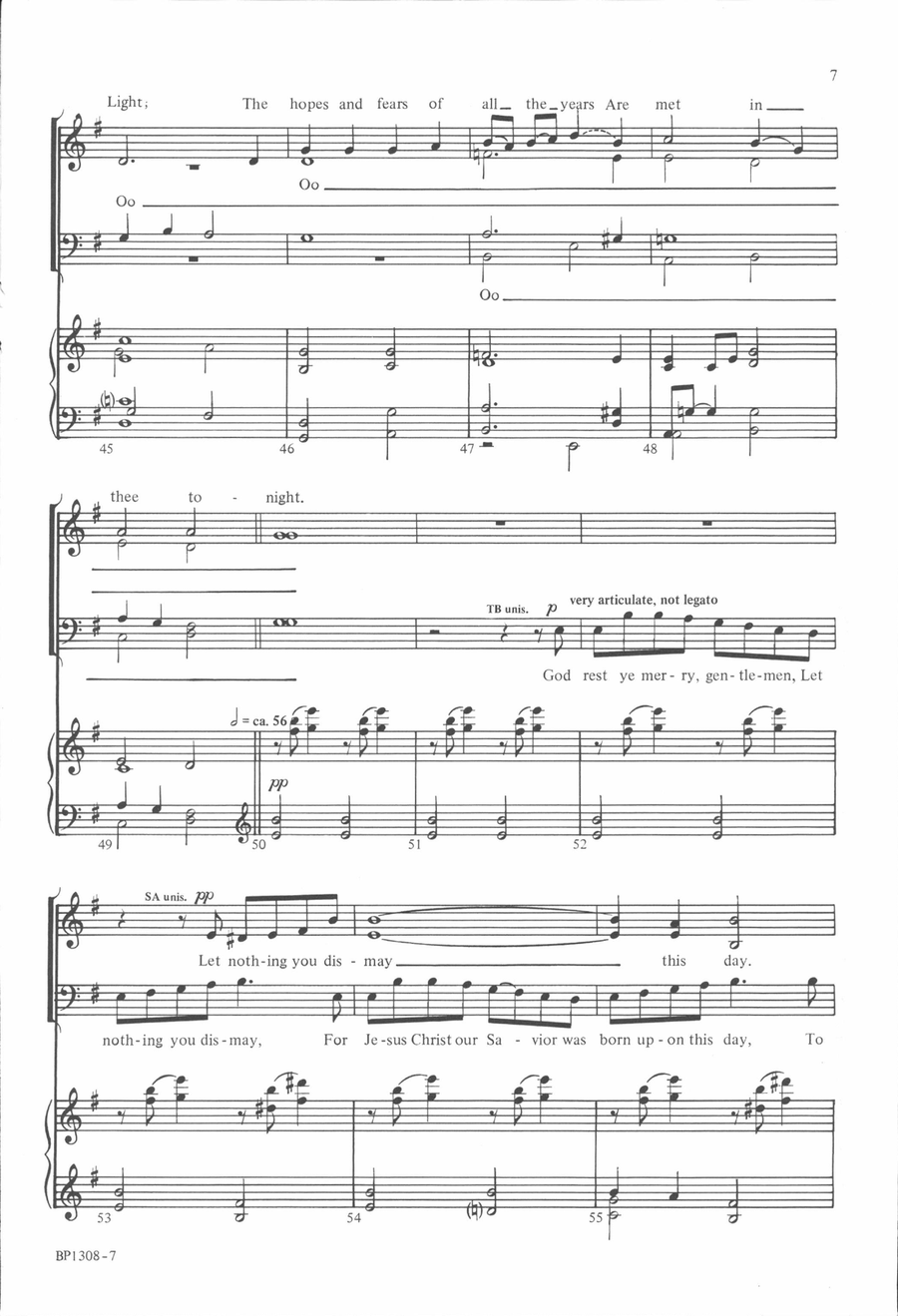 Christmas Choral Fantasy Christmas Choral Fantasy 4-Part scores gallery preview page 7