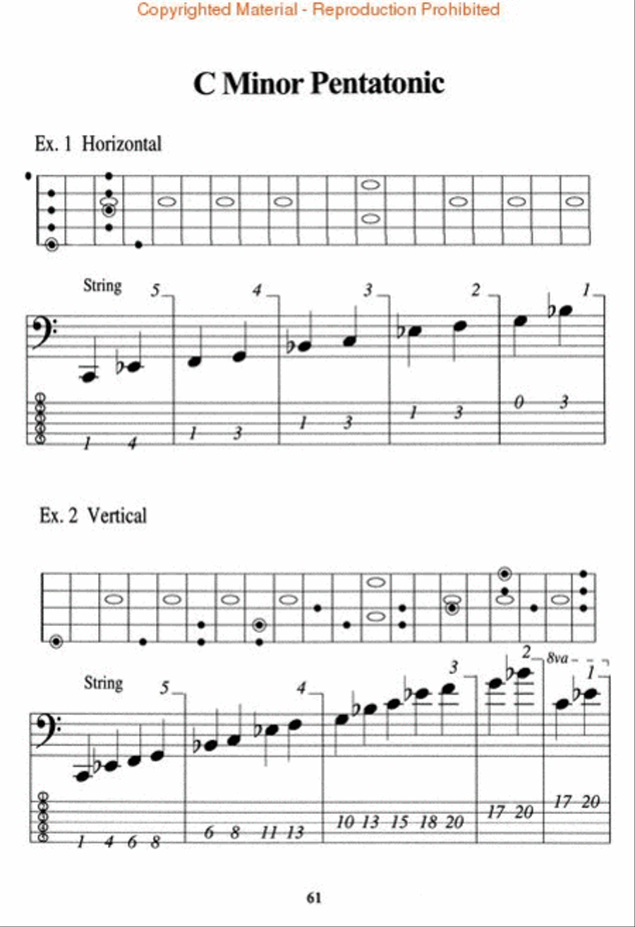 Scales and Modes for the 5-String Bass Double Bass scores gallery preview page 4
