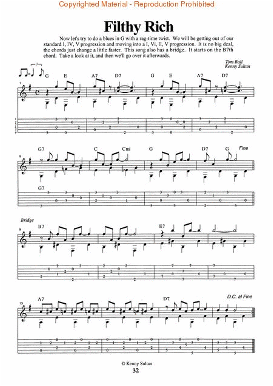 Acoustic Blues Guitar Acoustic Guitar scores gallery preview page 4