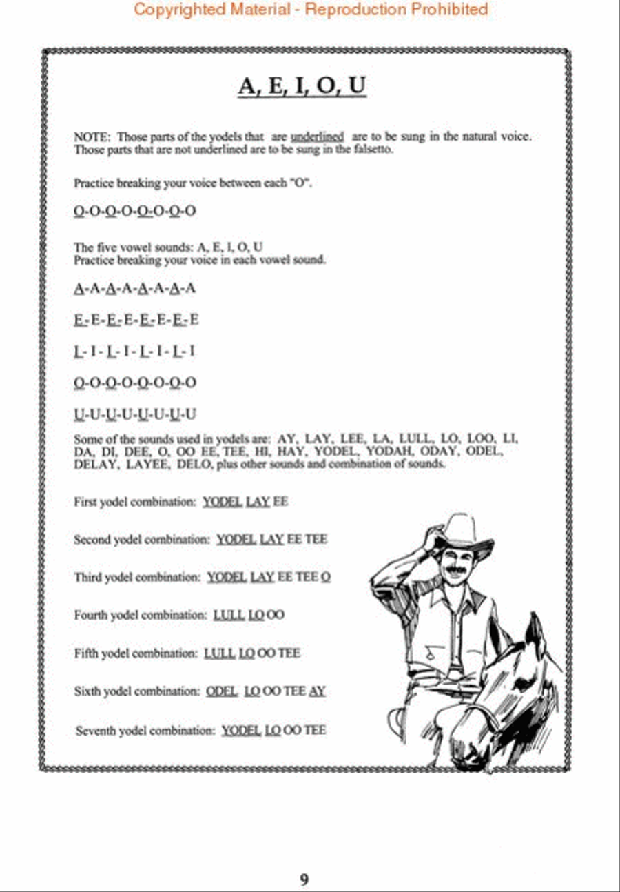 How to Yodel the Cowboy Way Voice scores gallery preview page 2