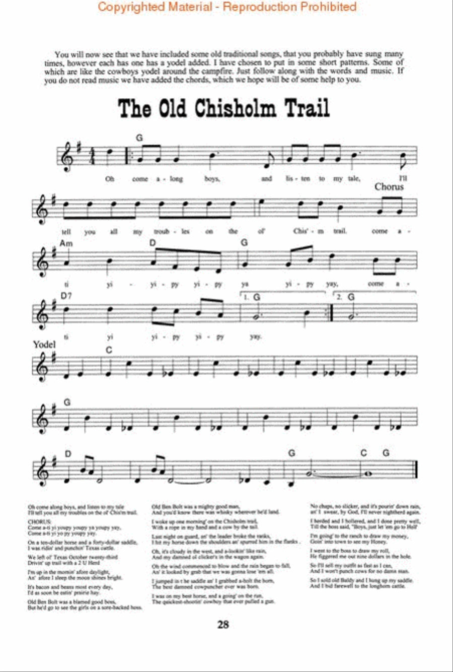 How to Yodel the Cowboy Way Voice scores gallery preview page 4